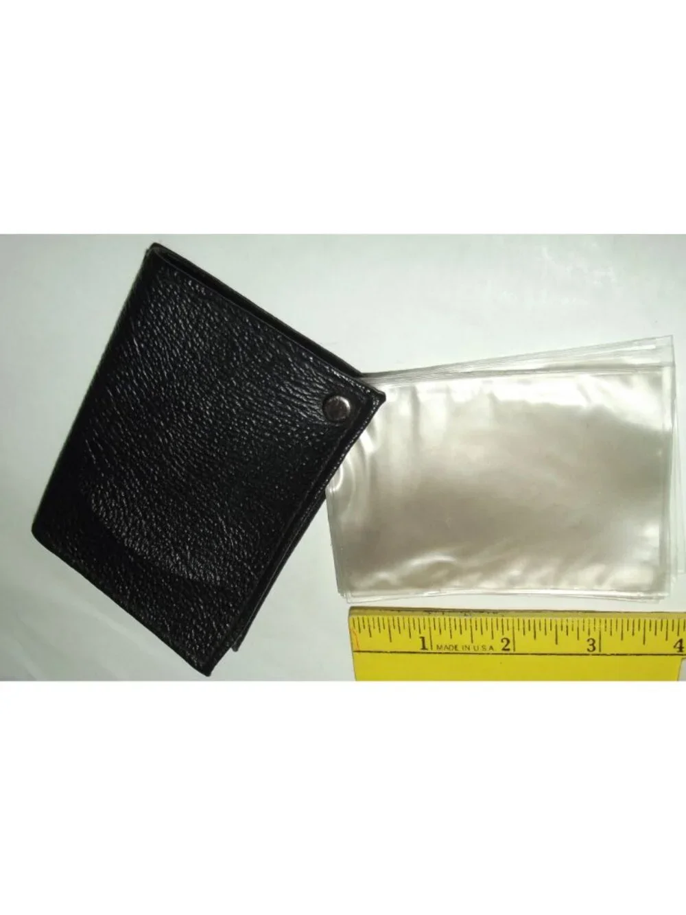Card Filer Book Business Credit Card black 9 sleeves black faux leather textured